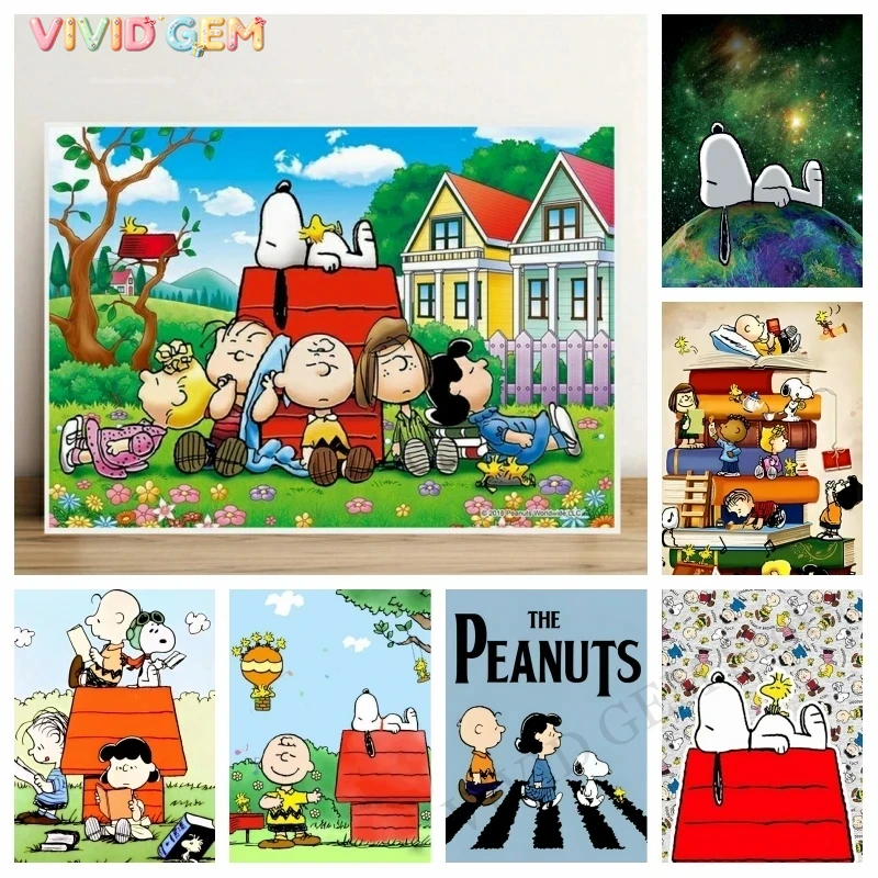Photo Mosaic Print - VIVID GEM 2026 Nieuwe Schattige Snoopy