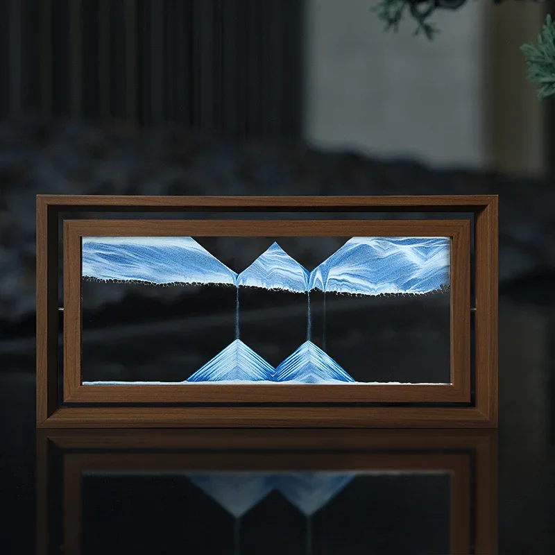 3d Draaibaar Zandlandschap Bew - Engraved Wood Frame recensie en prijs