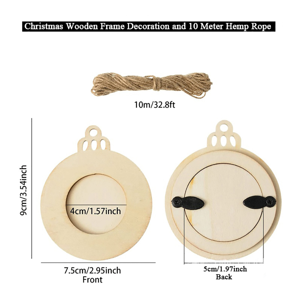 10 stuks kerst fotolijst ornam - Engraved Wood Frame recensie en prijs