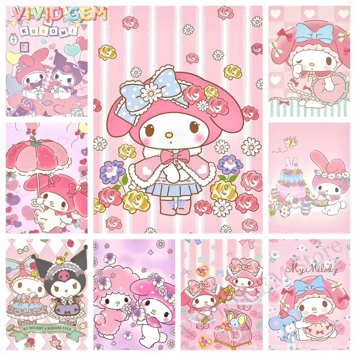 Diamond Painting My Melody San - Photo Mosaic Print recensie en prijs